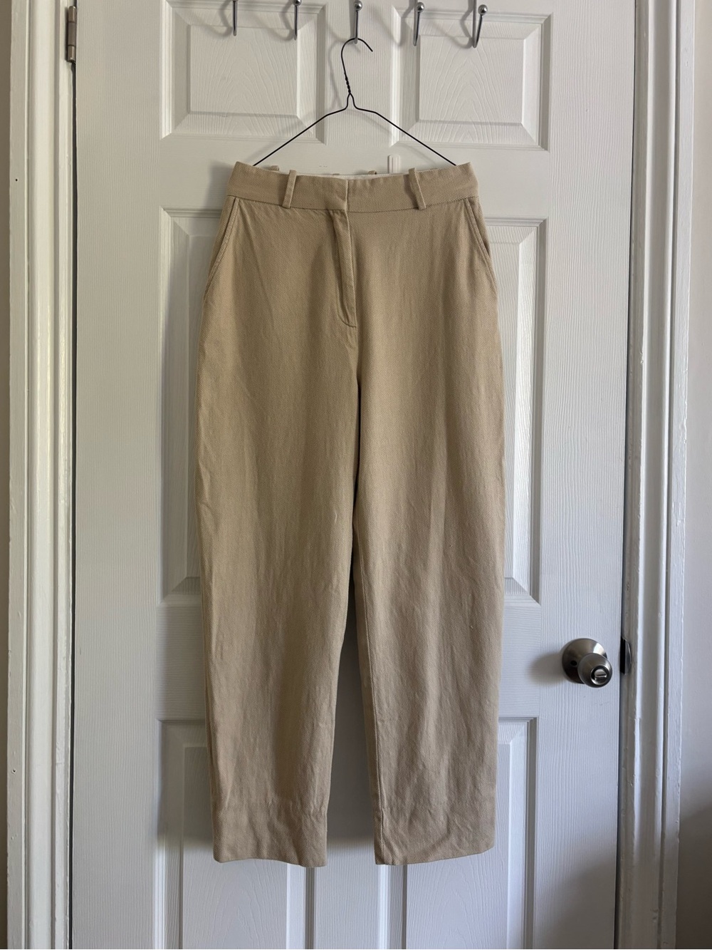 By Malene Birger Men's Light Beige Straight-Leg Chinos